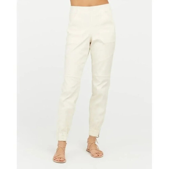 SPANX Pants - Spanx Stretch Twill Jogger Pant Parchment Off White M